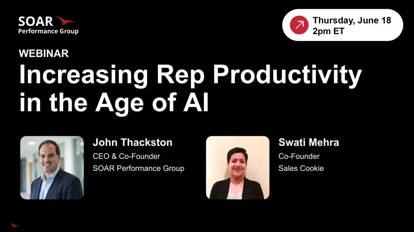 Webinar: Increasing Rep Productivity in the Age of AI. Register for the event.